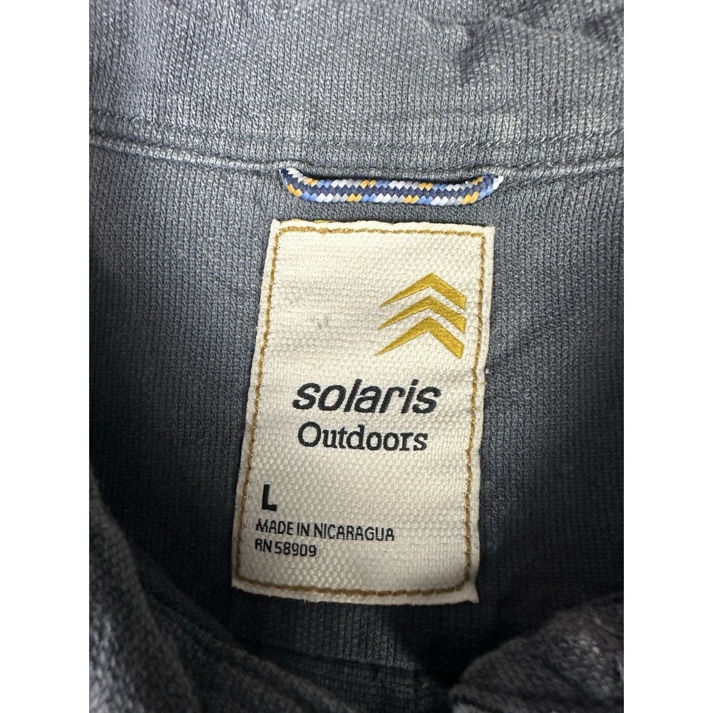 Solaris‎ Outdoors Short Sleeve Button Down Shirt Gray Size Large - Picture 5 of 8